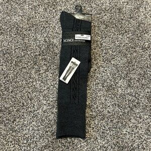 XOXO Charcoal Gray/Grey Over-the-Knee Socks